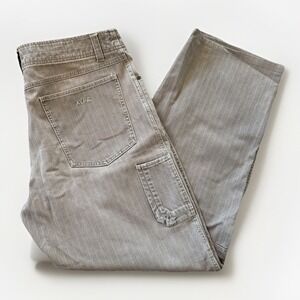 Kuhl Pants Mens 36‎ x 32 Khaki Striped Wide Leg Crag Series Gorpcore Cotton